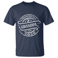 Promoted To Grandpa Est. 2026 T Shirt Grandparents Baby Announcement Fathers Day - Wonder Print Shop