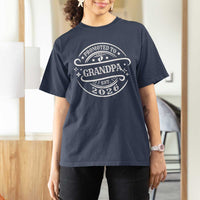 Promoted To Grandpa Est. 2026 T Shirt For Women Grandparents Baby Announcement Fathers Day - Wonder Print Shop