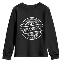 Promoted To Grandpa Est. 2026 Youth Sweatshirt Grandparents Baby Announcement Fathers Day - Wonder Print Shop