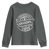 Promoted To Grandpa Est. 2026 Youth Sweatshirt Grandparents Baby Announcement Fathers Day - Wonder Print Shop