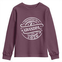 Promoted To Grandpa Est. 2026 Youth Sweatshirt Grandparents Baby Announcement Fathers Day - Wonder Print Shop