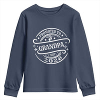 Promoted To Grandpa Est. 2026 Youth Sweatshirt Grandparents Baby Announcement Fathers Day - Wonder Print Shop