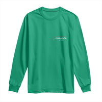 Grandpa Est 2026 Long Sleeve Shirt Logo Promoted To Grandpa Paternity Fathers Day - Wonder Print Shop