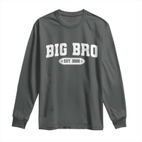Big Bro Est 2026 Long Sleeve Shirt Promoted To Brother Sibling Reveal