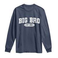 Big Bro Est 2026 Long Sleeve Shirt Promoted To Brother Sibling Reveal