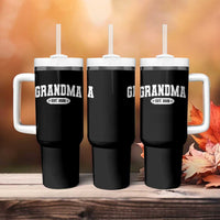 Grandma Est 2026 Tumbler With Handle Promoted To Grandparents Mothers Day