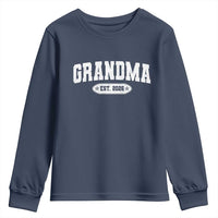 Grandma Est 2026 Youth Sweatshirt Promoted To Grandparents Mothers Day