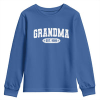 Grandma Est 2026 Youth Sweatshirt Promoted To Grandparents Mothers Day