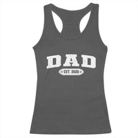 New Dad 2026 Racerback Tank Top Promoted To Daddy Est 2026 - Wonder Print Shop