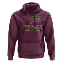 Promoted To Dad Est 2026 Hoodie Retro Camo American Flag