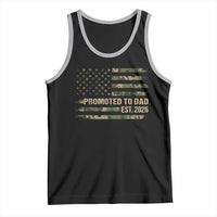 Promoted To Dad Est 2026 Tank Top Retro Camo American Flag