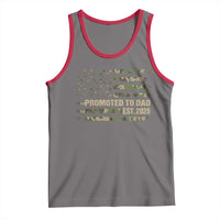 Promoted To Dad Est 2026 Tank Top Retro Camo American Flag