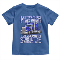 Funny Truck Driver Toddler T Shirt My Teacher was Wrong Trucker Gift