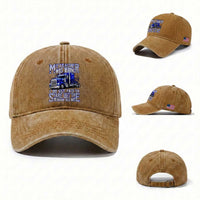 Funny Truck Driver Washed Cotton Baseball Cap My Teacher was Wrong Trucker Gift