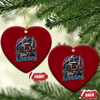 Truck Driver Ceramic Ornament Funny Trucker Husband Big Rig Semi Trailer Truckin