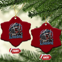 Truck Driver Ceramic Ornament Funny Trucker Husband Big Rig Semi Trailer Truckin