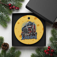 Truck Driver Ceramic Ornament Funny Trucker Husband Big Rig Semi Trailer Truckin