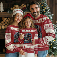 Truck Driver Ugly Christmas Sweater Funny Trucker Husband Big Rig Semi Trailer Truckin