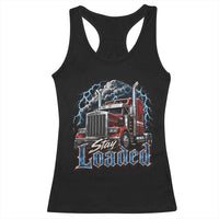 Truck Driver Racerback Tank Top Funny Trucker Husband Big Rig Semi Trailer Truckin