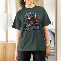 Truck Driver T Shirt For Women Funny Trucker Husband Big Rig Semi Trailer Truckin