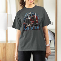 Truck Driver T Shirt For Women Funny Trucker Husband Big Rig Semi Trailer Truckin