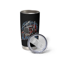 Truck Driver Tumbler Cup Funny Trucker Husband Big Rig Semi Trailer Truckin