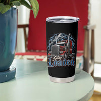 Truck Driver Tumbler Cup Funny Trucker Husband Big Rig Semi Trailer Truckin