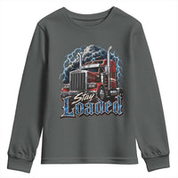 Truck Driver Youth Sweatshirt Funny Trucker Husband Big Rig Semi Trailer Truckin
