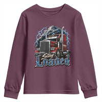 Truck Driver Youth Sweatshirt Funny Trucker Husband Big Rig Semi Trailer Truckin