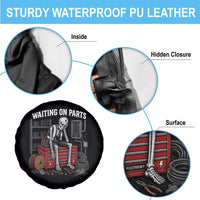 Electrician Skeleton Spare Tire Cover Waiting On Parts Funny Graphic