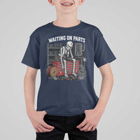 Electrician Skeleton T Shirt For Kid Waiting On Parts Funny Graphic