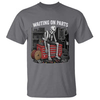 Electrician Skeleton T Shirt Waiting On Parts Funny Graphic