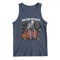 Electrician Skeleton Tank Top Waiting On Parts Funny Graphic