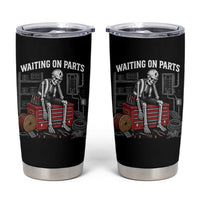 Electrician Skeleton Tumbler Cup Waiting On Parts Funny Graphic