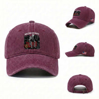 Electrician Skeleton Washed Cotton Baseball Cap Waiting On Parts Funny Graphic