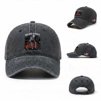 Electrician Skeleton Washed Cotton Baseball Cap Waiting On Parts Funny Graphic