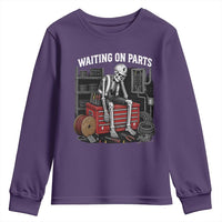 Electrician Skeleton Youth Sweatshirt Waiting On Parts Funny Graphic