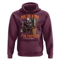 Electrician Lineman Skeleton Graphic Hoodie Pullin Wire Til I Retire