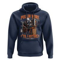 Electrician Lineman Skeleton Graphic Hoodie Pullin Wire Til I Retire