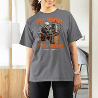 Electrician Lineman Skeleton Graphic T Shirt For Women Pullin Wire Til I Retire