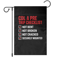 CDL A Pre Trip Checklist Trucker Garden Flag Driver Safety Inspection Graphic