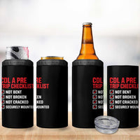 CDL A Pre Trip Checklist Trucker 4 in 1 Can Cooler Tumbler Driver Safety Inspection Graphic