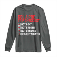 CDL A Pre Trip Checklist Trucker Long Sleeve Shirt Driver Safety Inspection Graphic