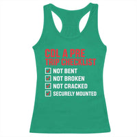 CDL A Pre Trip Checklist Trucker Racerback Tank Top Driver Safety Inspection Graphic
