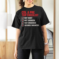 CDL A Pre Trip Checklist Trucker T Shirt For Women Driver Safety Inspection Graphic