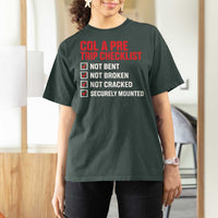 CDL A Pre Trip Checklist Trucker T Shirt For Women Driver Safety Inspection Graphic
