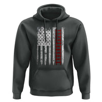 American Flag Railroad Hoodie Railway Workers Track Spike Graphic