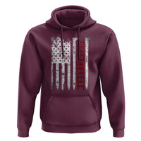 American Flag Railroad Hoodie Railway Workers Track Spike Graphic