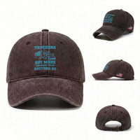 Funny Truck Driver Washed Cotton Baseball Cap Truckers See More Assholes Than Doctors Do
