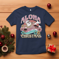 Hawaii Christmas T Shirt Surfing Santa With Tattoos Aloha Christmas - Wonder Print Shop